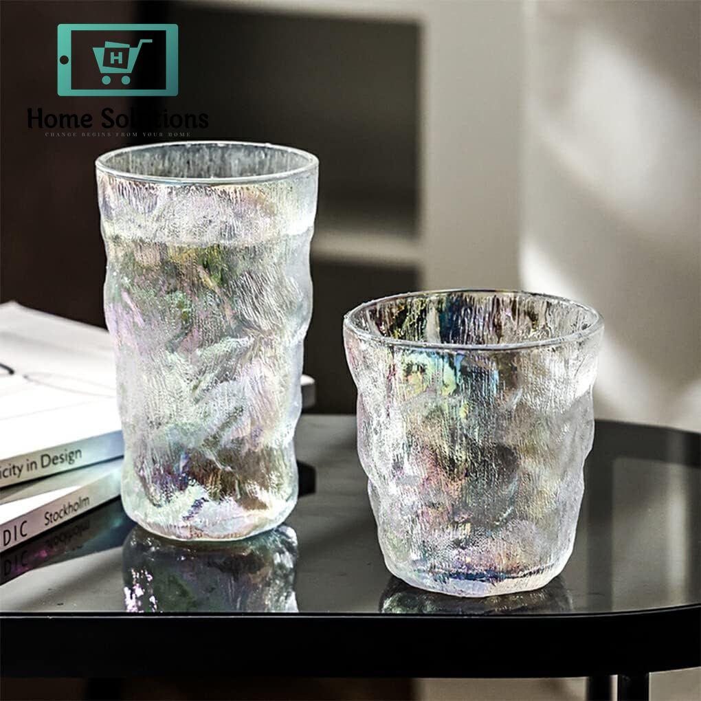 6 Piece Rainbow Frozen Ice Drink Glass Set – 280ml