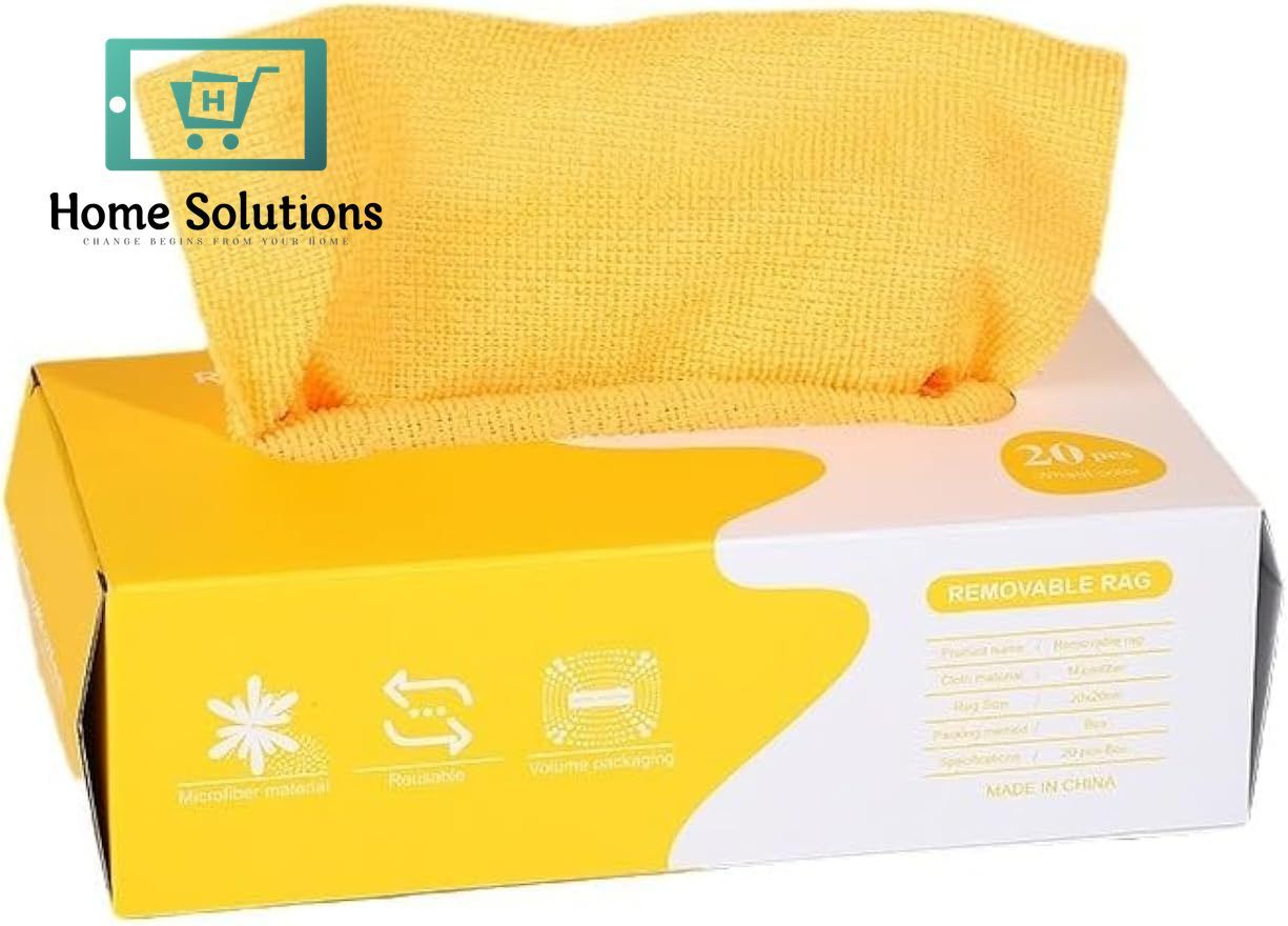 Soft Microfiber Tissue Box Cover – Elegant & Reusable Design