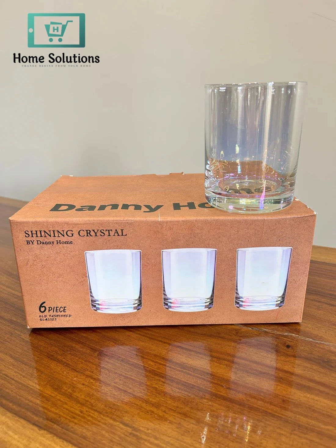 Danny Home Luxe Rainbow Glass Collection 6Pcs (410ml)