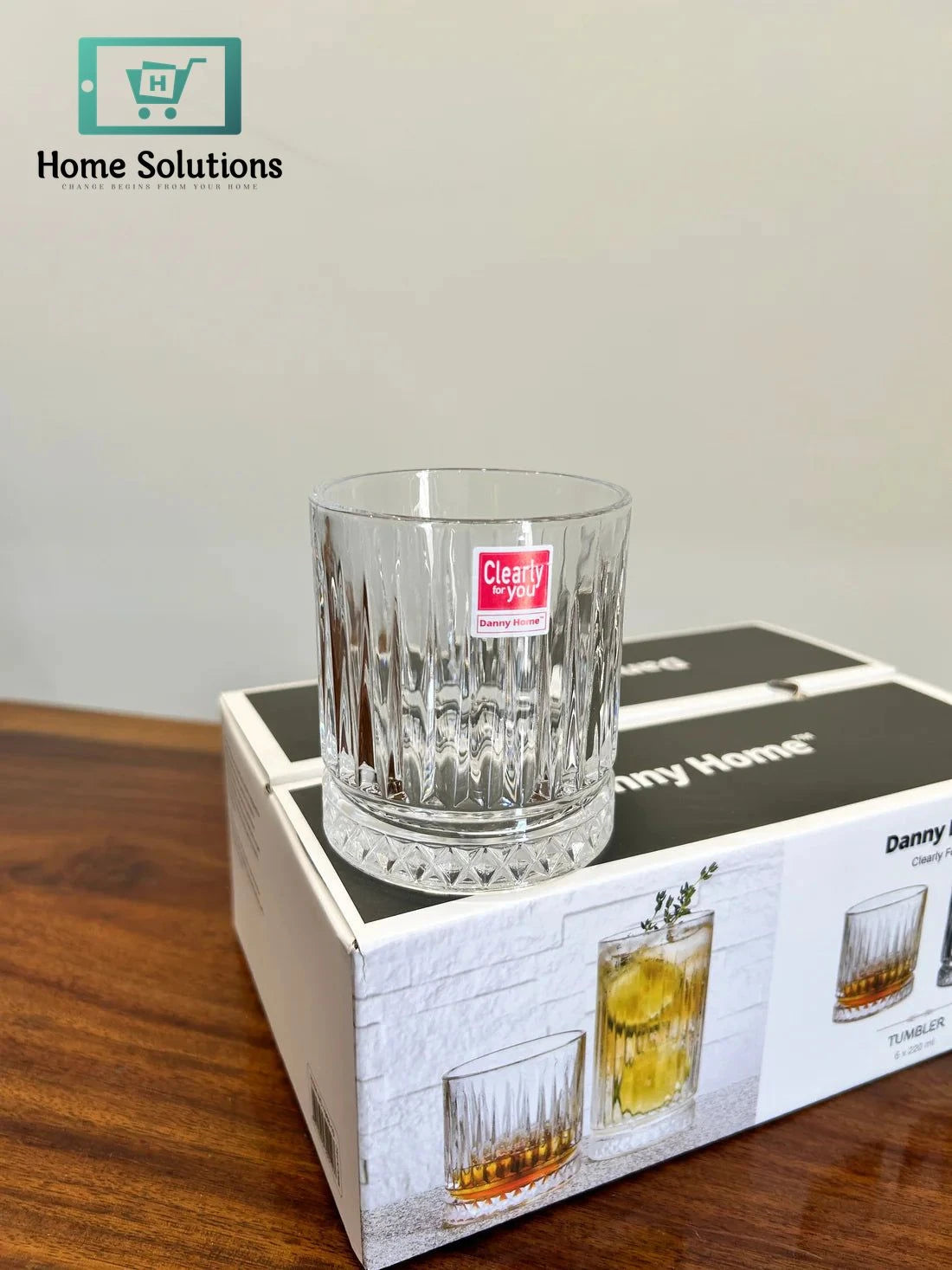 Danny Home Signature Crystal Glasses 6Pcs (220ml)
