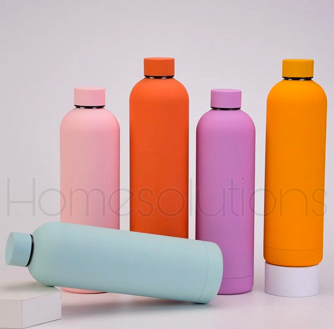 Stainless Steel Solid Color Matt Water Bottle