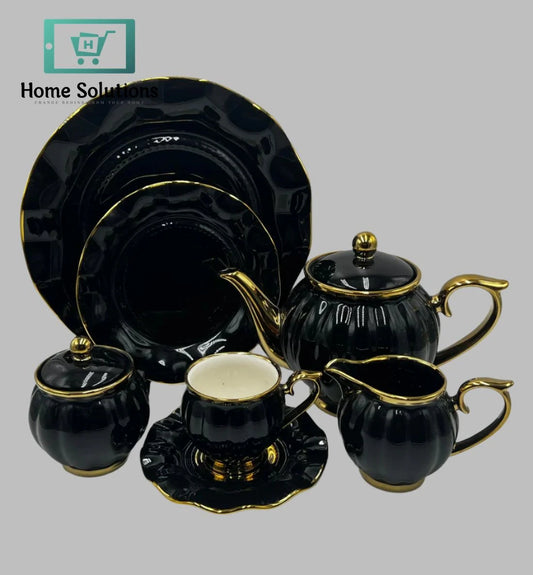 Premium 24-Piece Colorful Tea Set – Elegance for Every Occasion