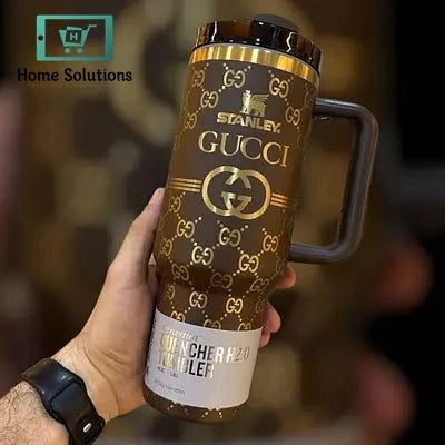 Stanley X Gucci Limited Edition Tumbler – 40oz Brown | Luxury Insulated Bottle