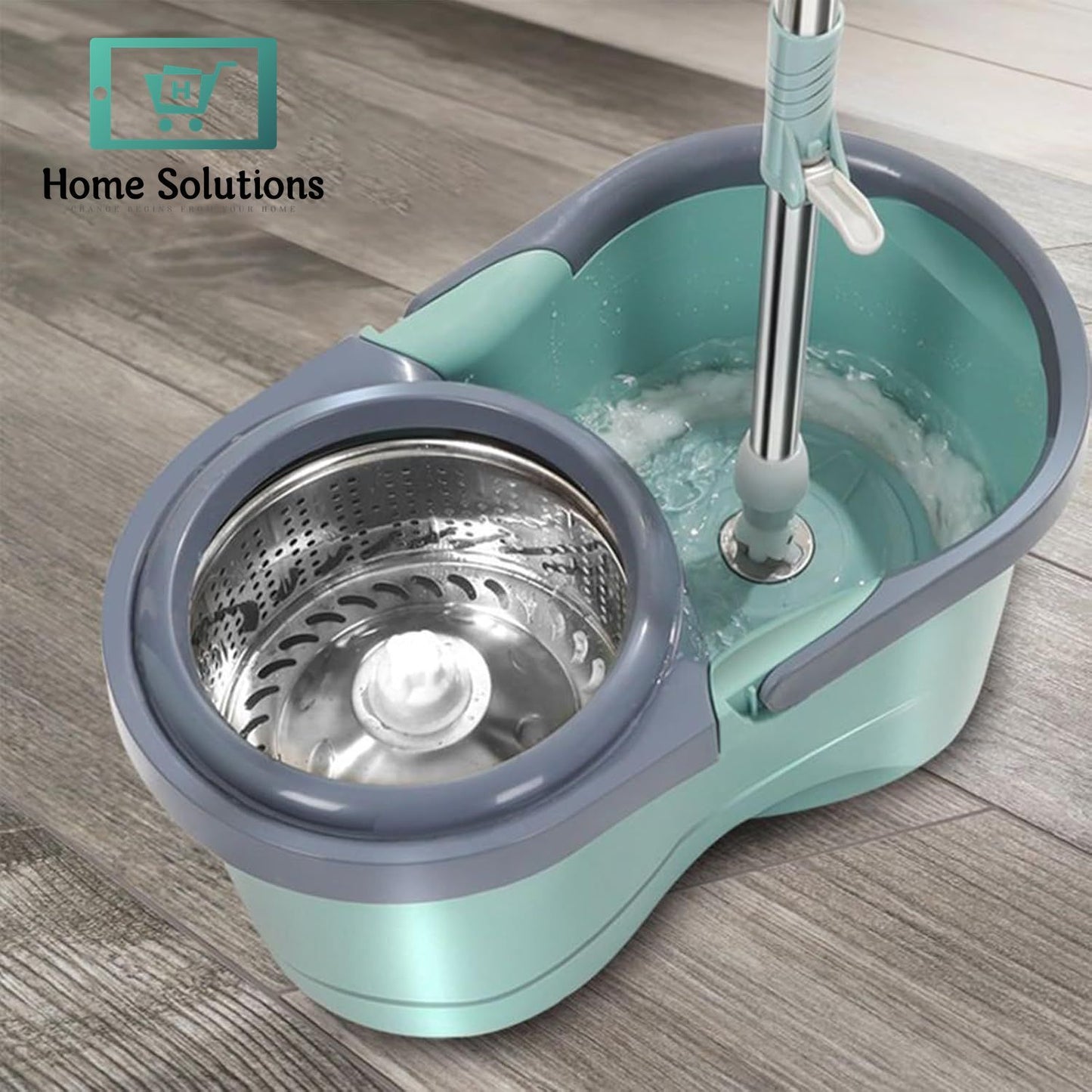 Spin Mop Cleaning Bucket with Wheels – Easy Floor Care
