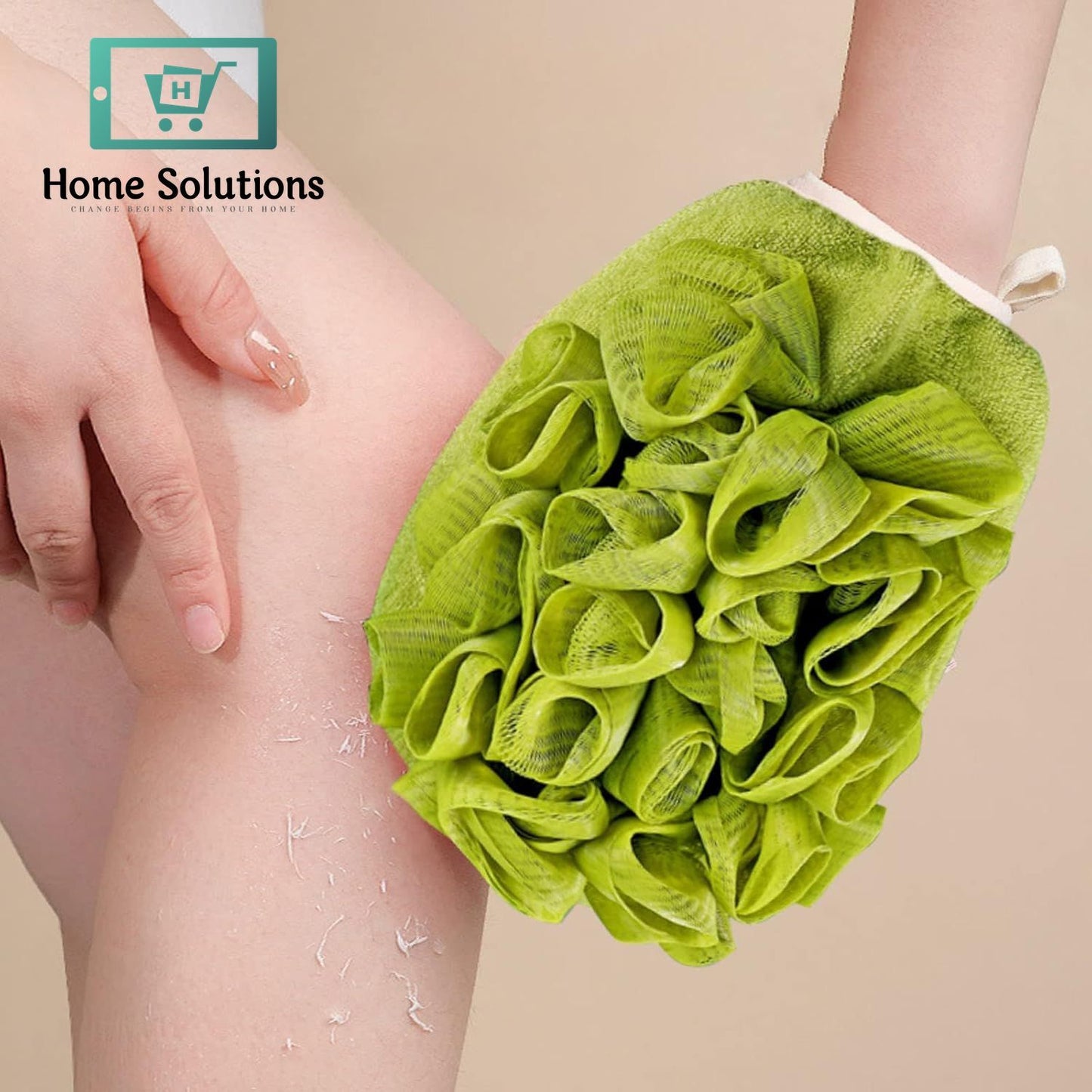 Floral Exfoliating Bath Glove – Soft & Deep Cleansing Body Scrubber