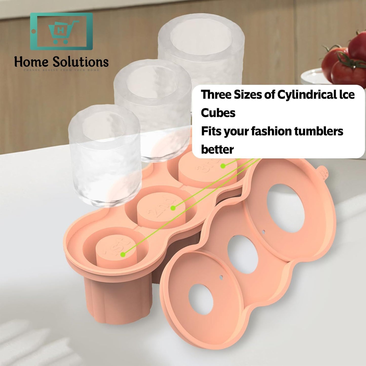 Stanley Ice Cube Mould Set with Stainless Steel Tong – Premium Silicone Tray