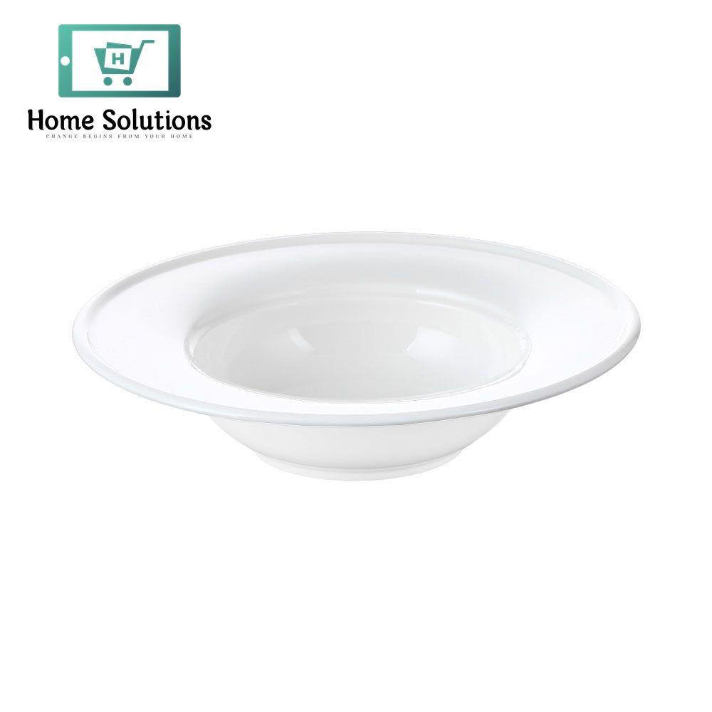Wilmax England White Porcelain Deep Plate – 23 cm, 395 ml Capacity