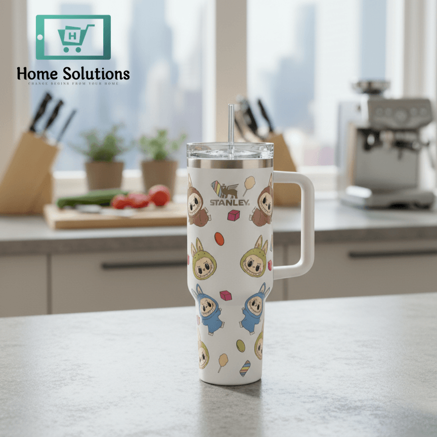 Stanley Quencher H2.0 FlowState Tumbler 40oz | Cute Cartoon Print