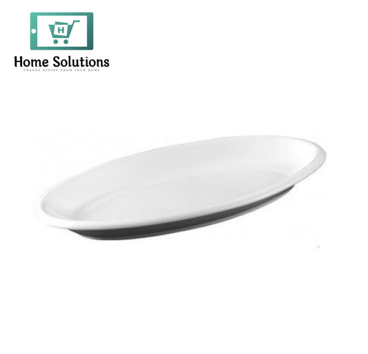 Wilmax England White Fine Porcelain Oval Serving Platter 12" | Elegant Presentation Dish