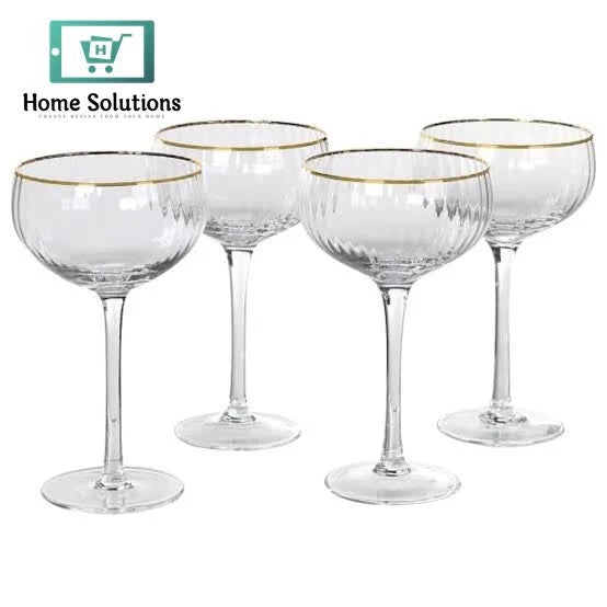 Danny Home Premium Crystal Wine Glass Set – 4 Piece Elegant Drinkware