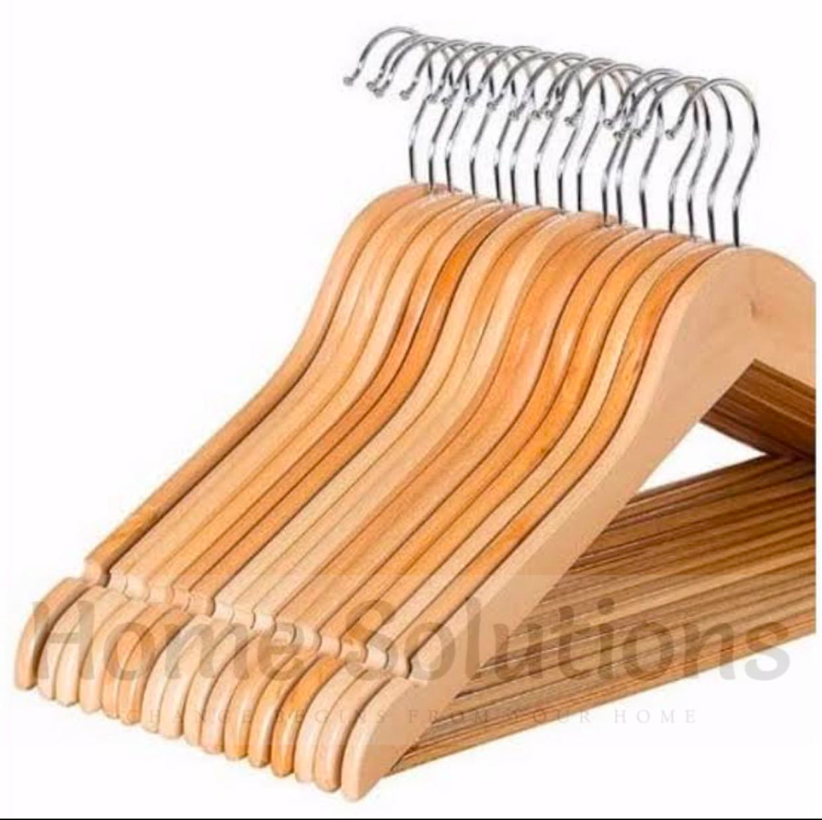 Bamboo Made Cloth Hanger - Pack of 6