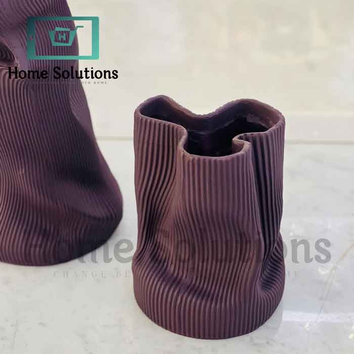 Purple Textured Modern Decorative Vase – Elegant Accent