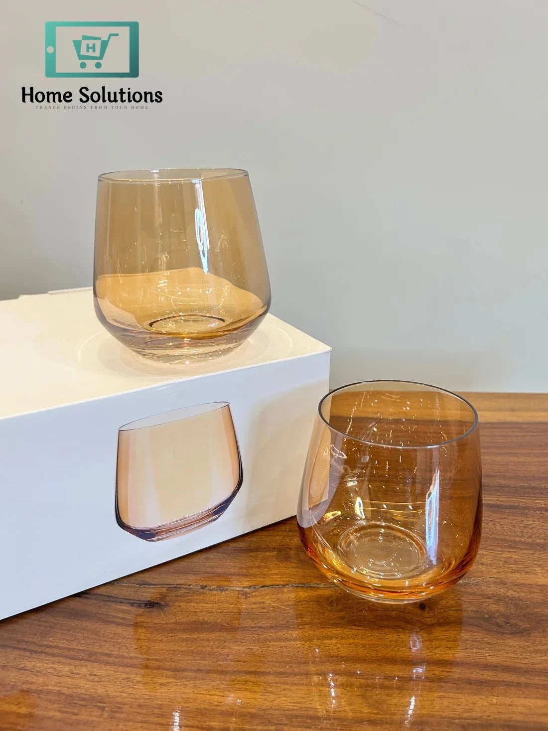 Danny Home Citrus Glow Bar Glass Set 6Pcs (360ml)