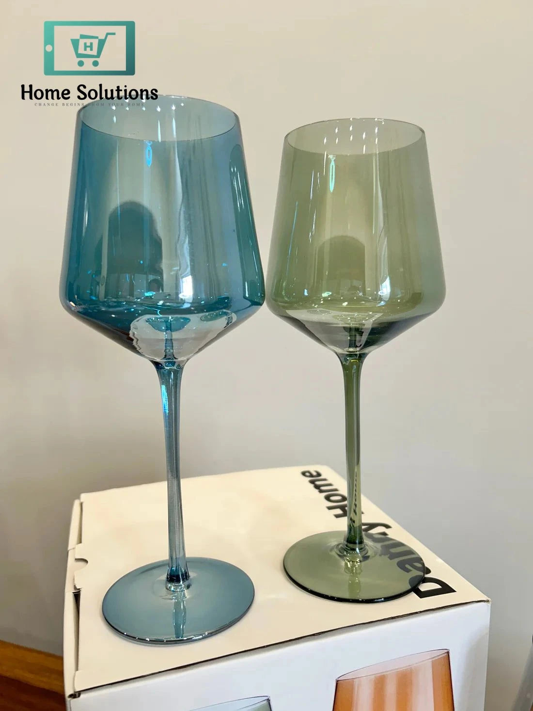 Danny Home Prism Multicolour Wine Glass Set 4Pcs (450ml)