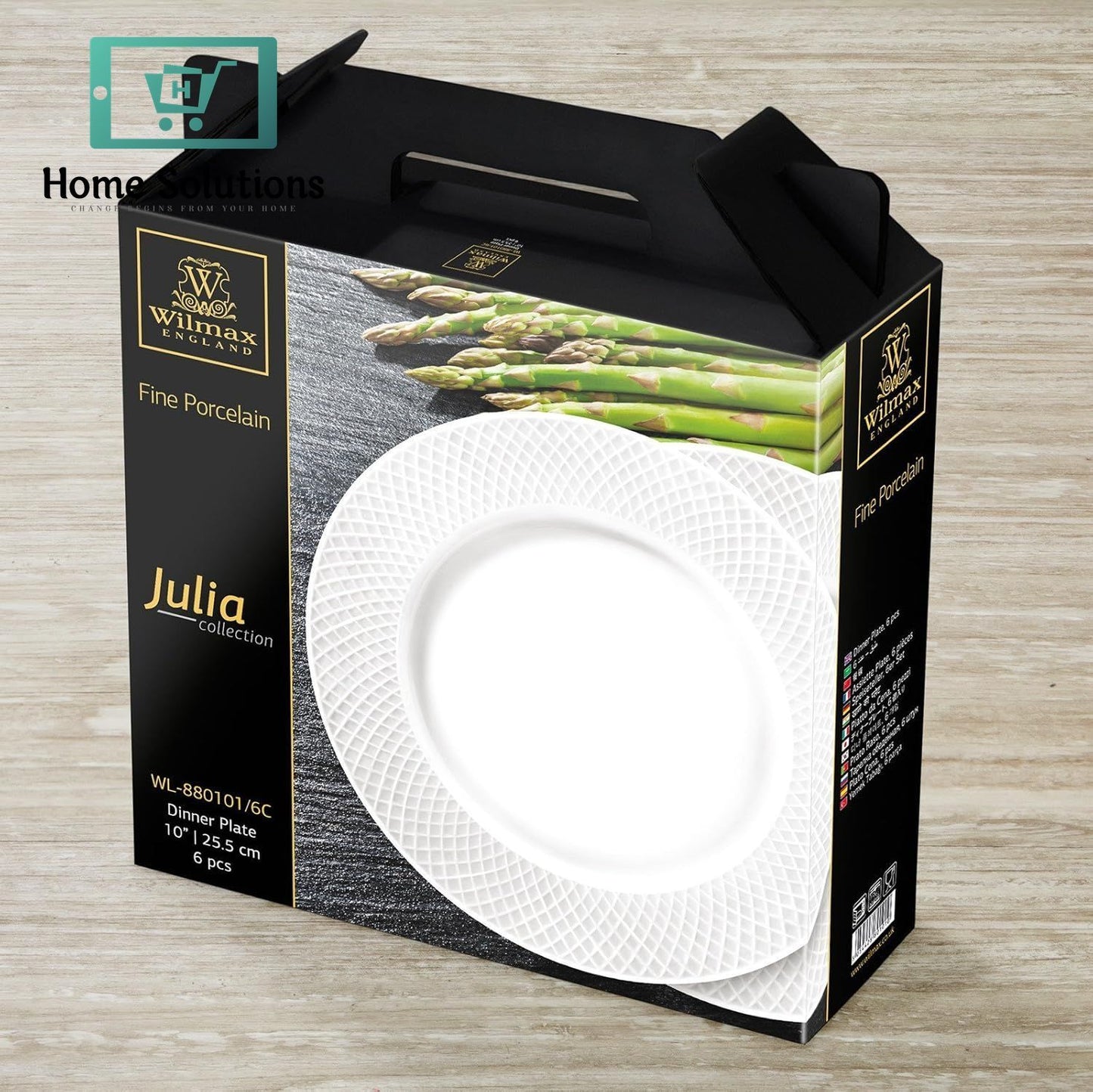 Wilmax  England JULIA 10-Inch Dinner Plate Set – Set of 6