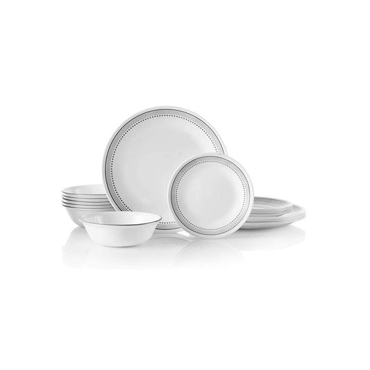 Corelle Mystic Gray 18 Piece Dinnerware Set