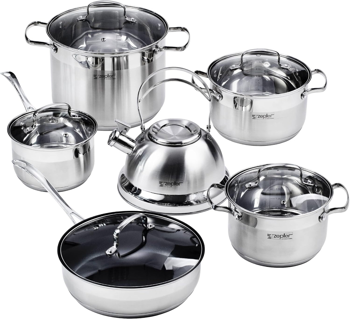 Korkmaz Tombik A1888 12 Pcs Stainless Steel Cookware Set