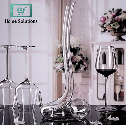 Russian Style Handmade Lead Free Crystal Decanter Carafe - 1800ml