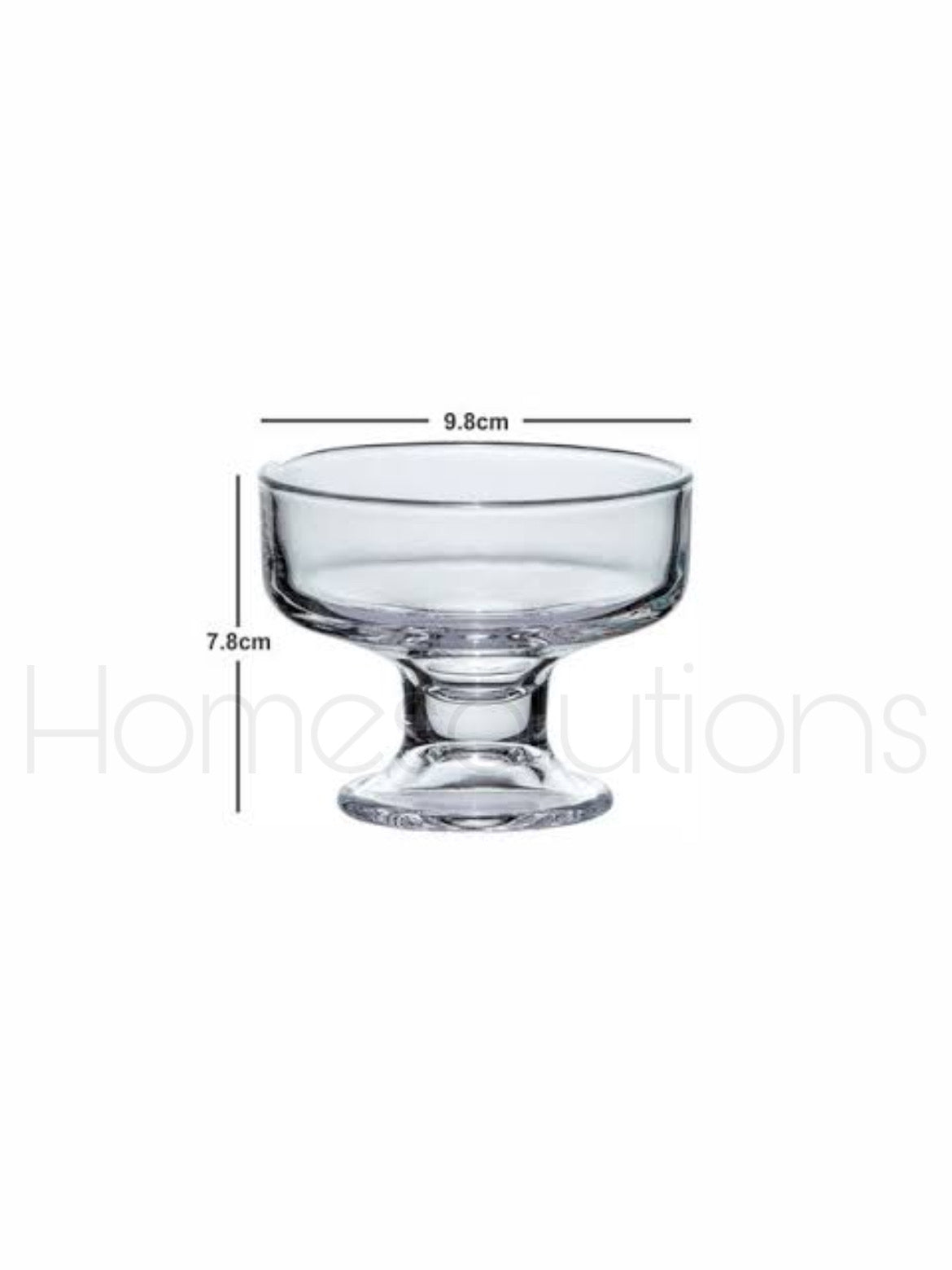 KELVEE Chinese Crystal Low Footed Bowls Set of 6