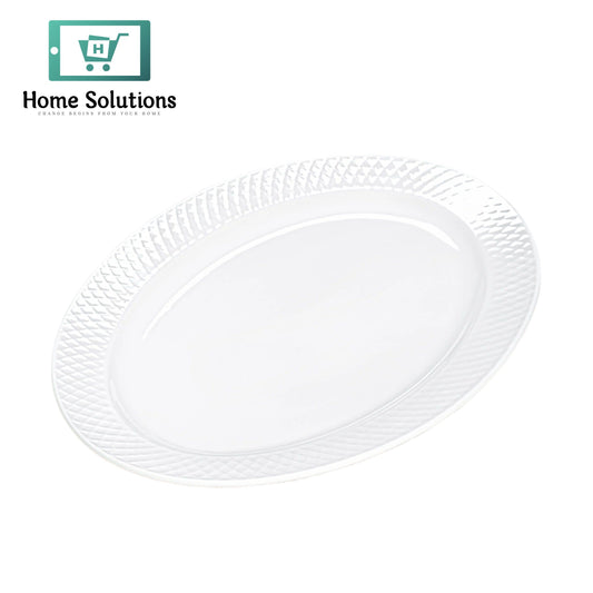 Wilmax  England JULIA 14 x 10 Inch Oval Platter – Fine Porcelain Serving Dish
