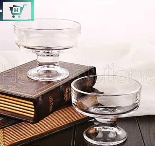 KELVEE Chinese Crystal Low Footed Bowls Set of 6