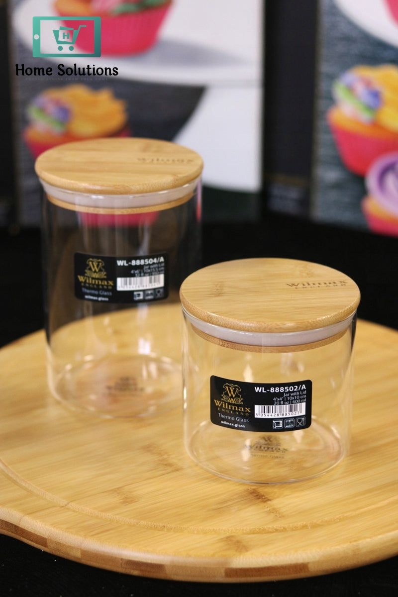 Wilmax Glass Storage Jar with Lid