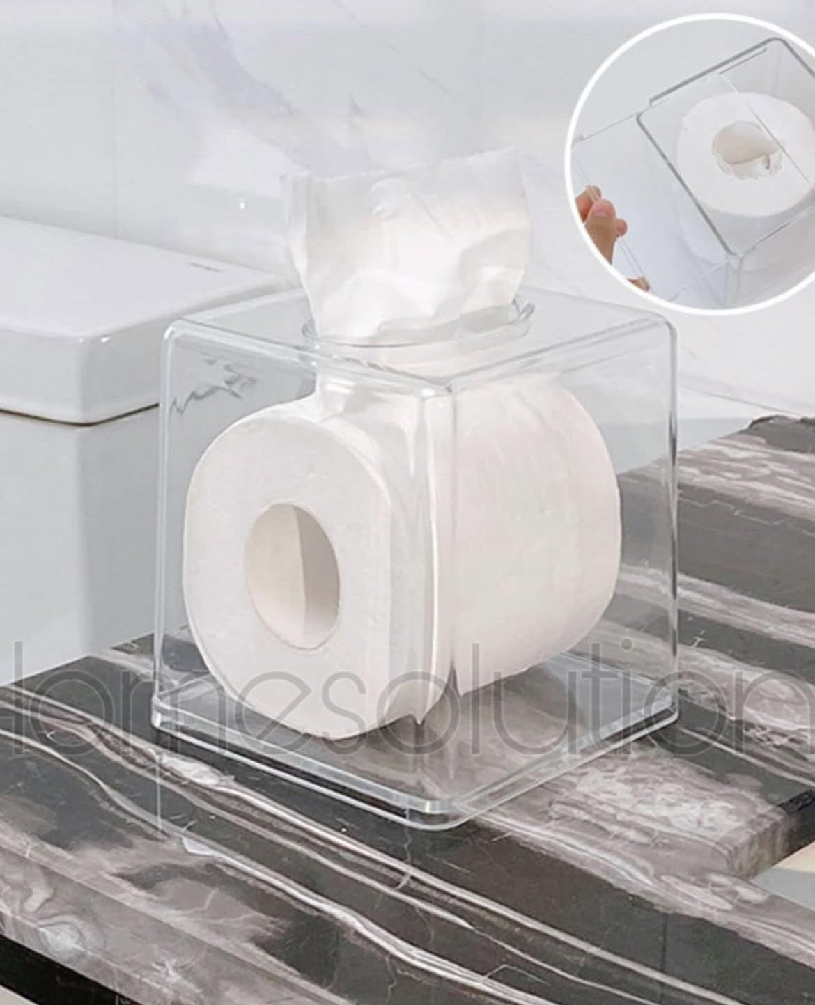 Premium Quality Acrylic Tissue Roll Organiser