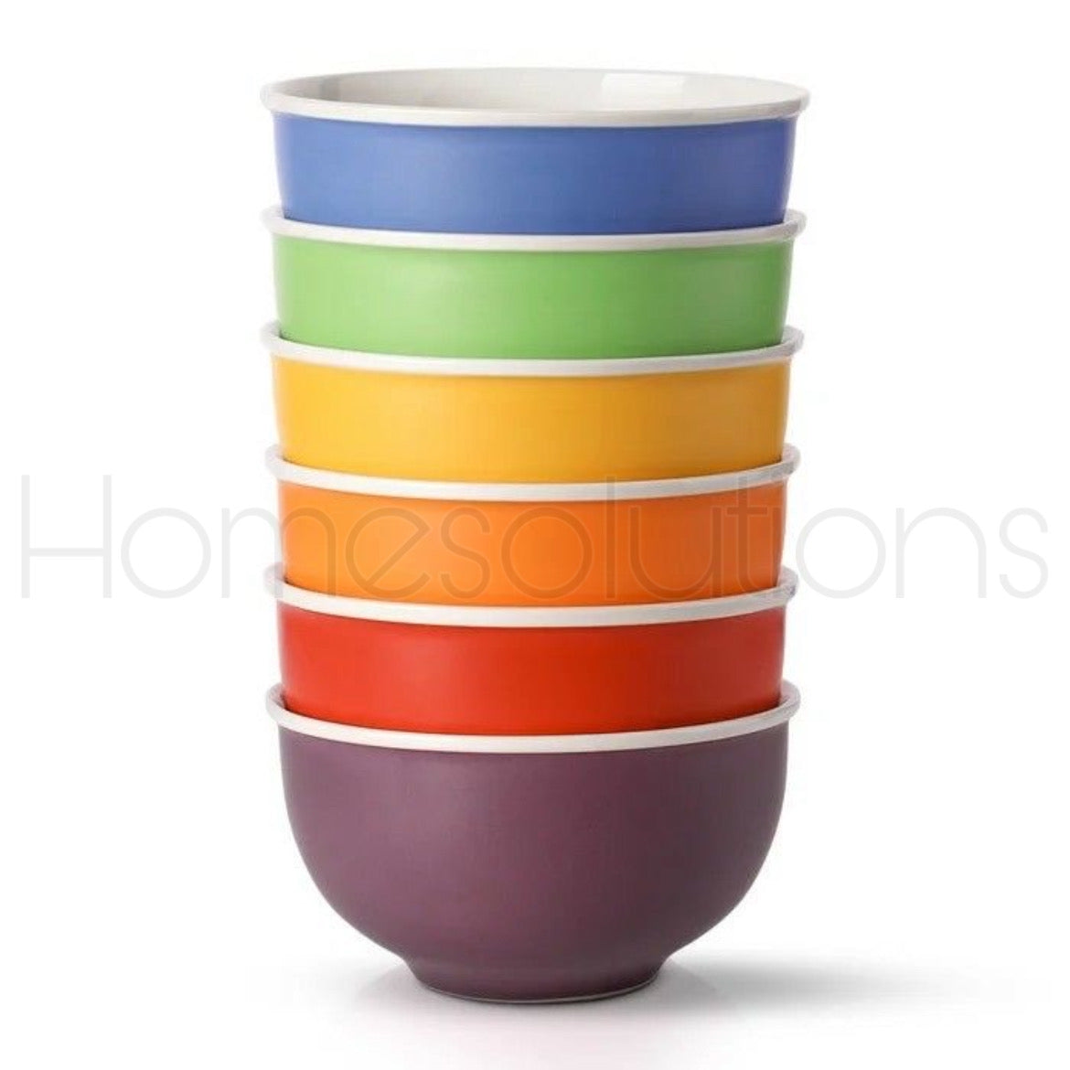 LIFVER Colorful Cereal/Soup Bowls Set of 6 - 700ml