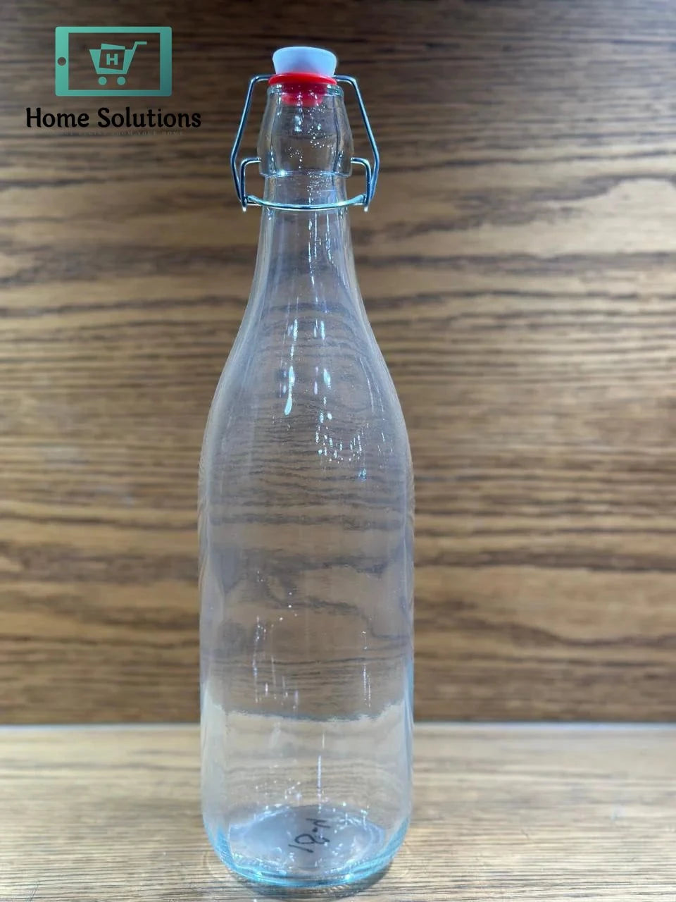 Transparent Grip Glass Bottle – Durable & Reusable - 1000ml