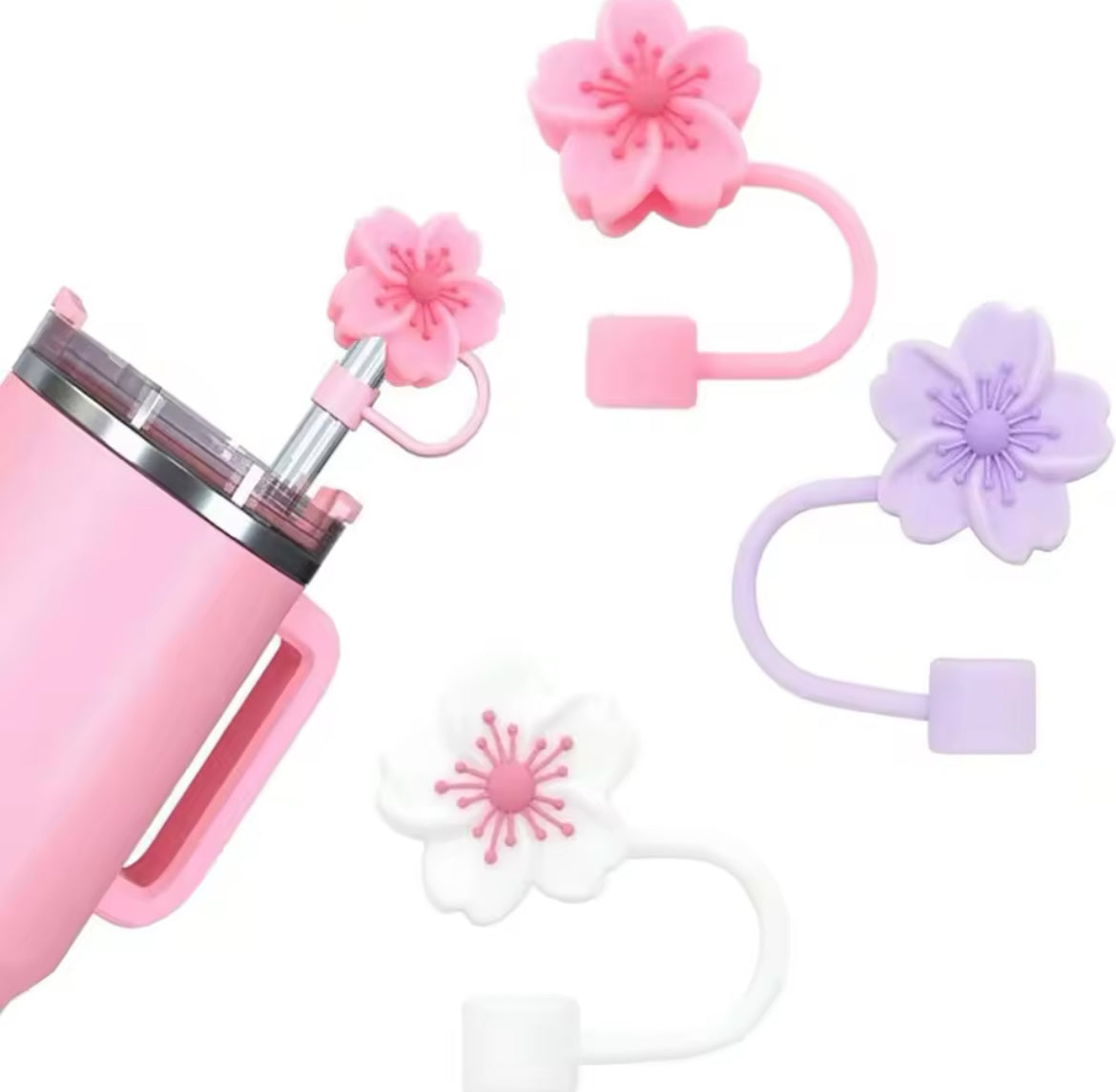 Flower Shape Silicone Straw Stopper