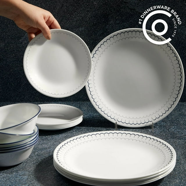 Corelle Caspian Lace 18-Piece Dinnerware Set