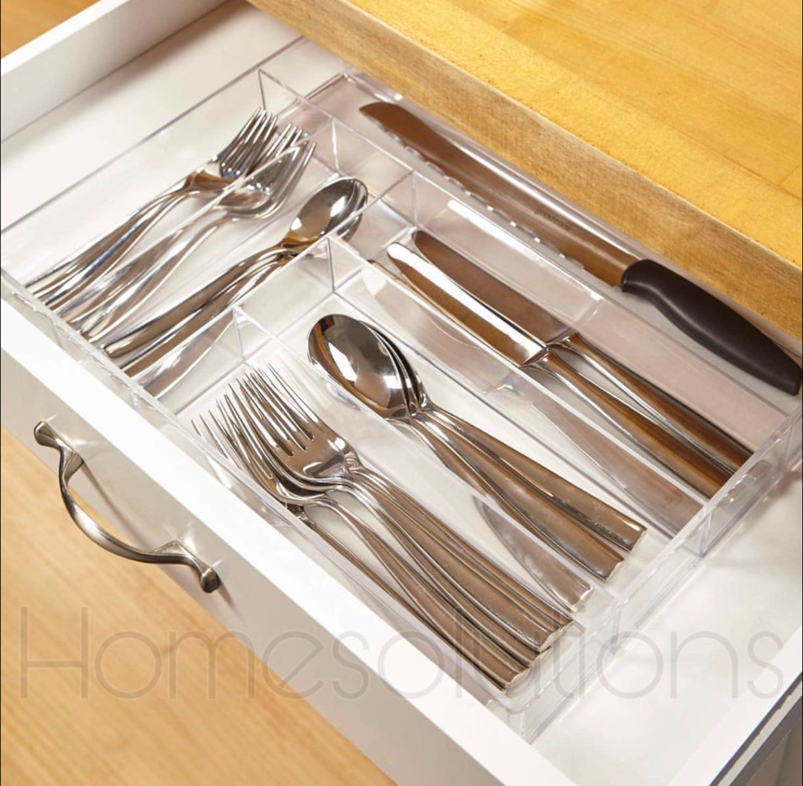 Acrylic Cutlery Tray Organizer