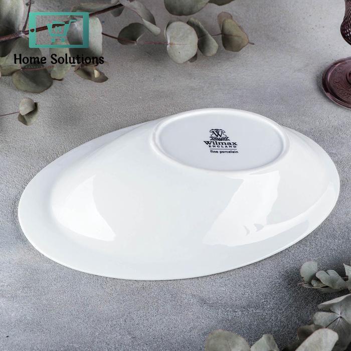 Wilmax England Fine Porcelain Oval Bowl  11 X 7.5 Inch