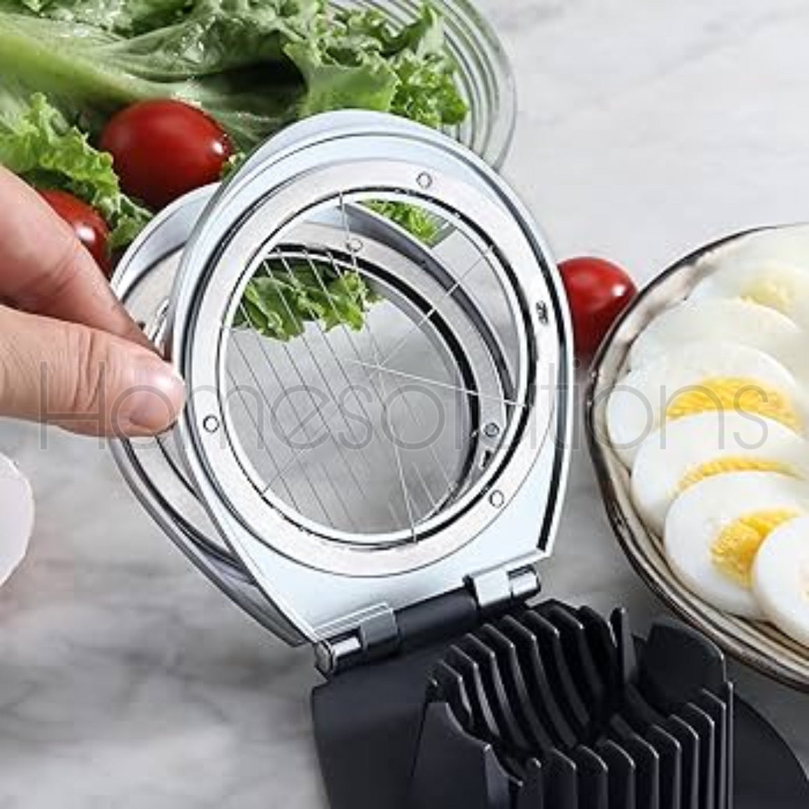 Stainless Steel Professional 2 in 1 Egg Slicer