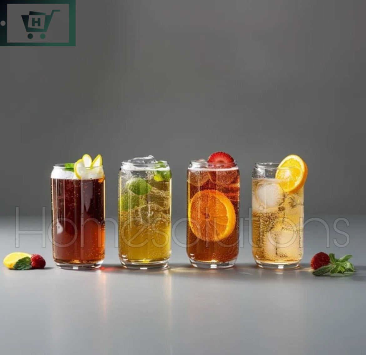 Danny Home Iced Tea Glass Set of 4 Pieces