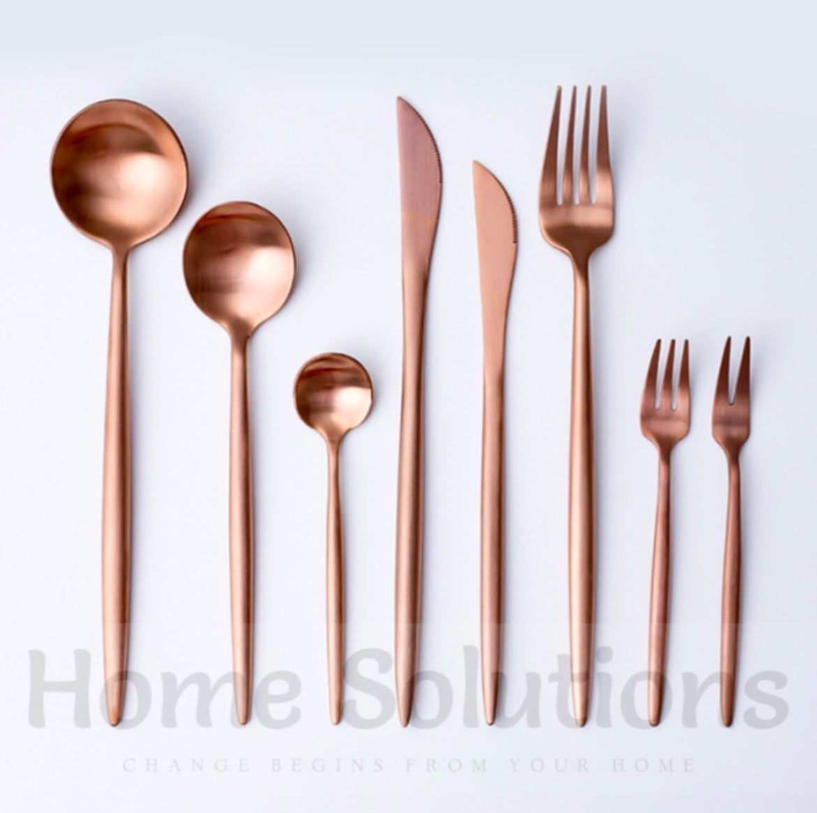 24 Piece Portuguese Cutlery Set - Gold