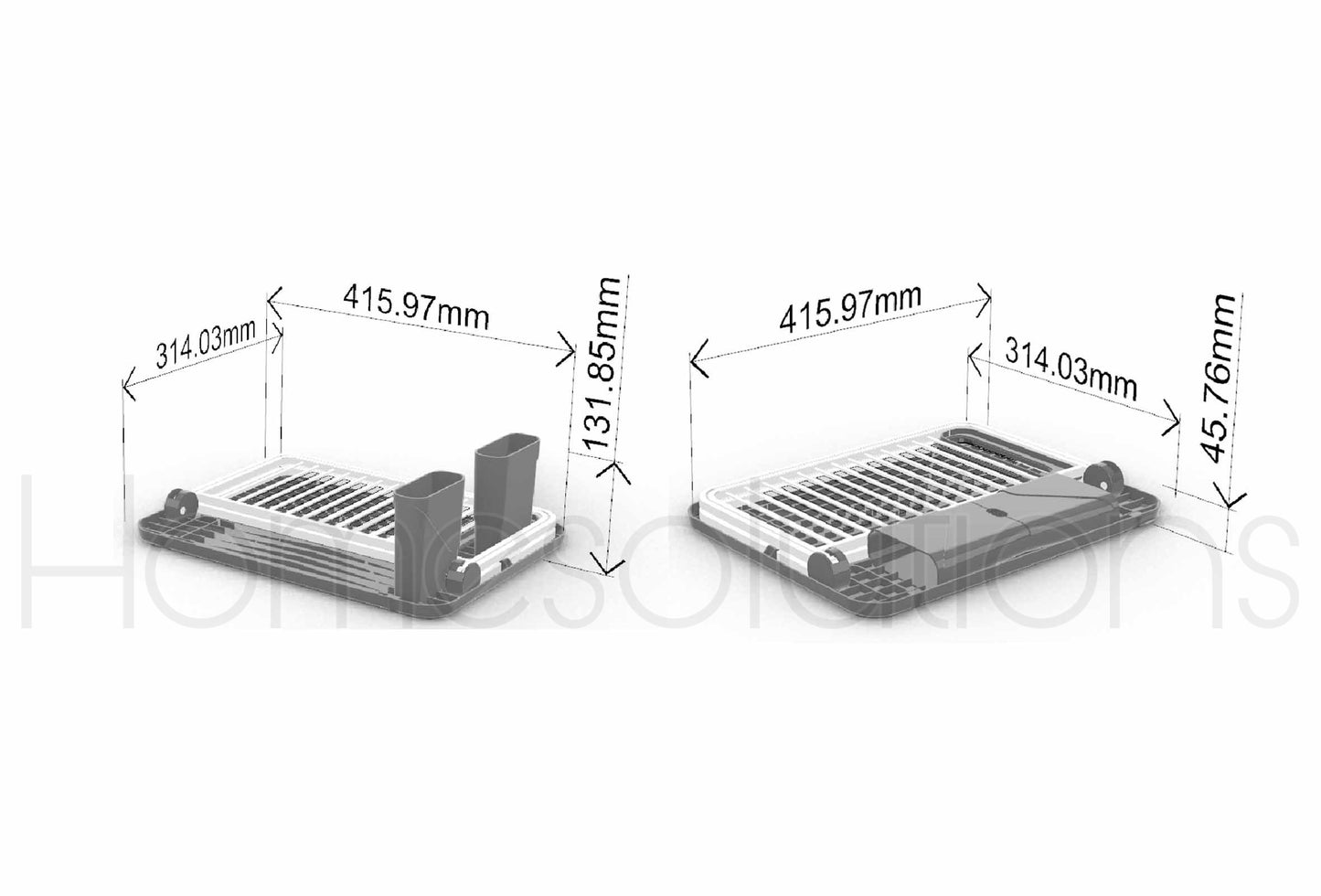 Foldable Aluminium Dish Rack