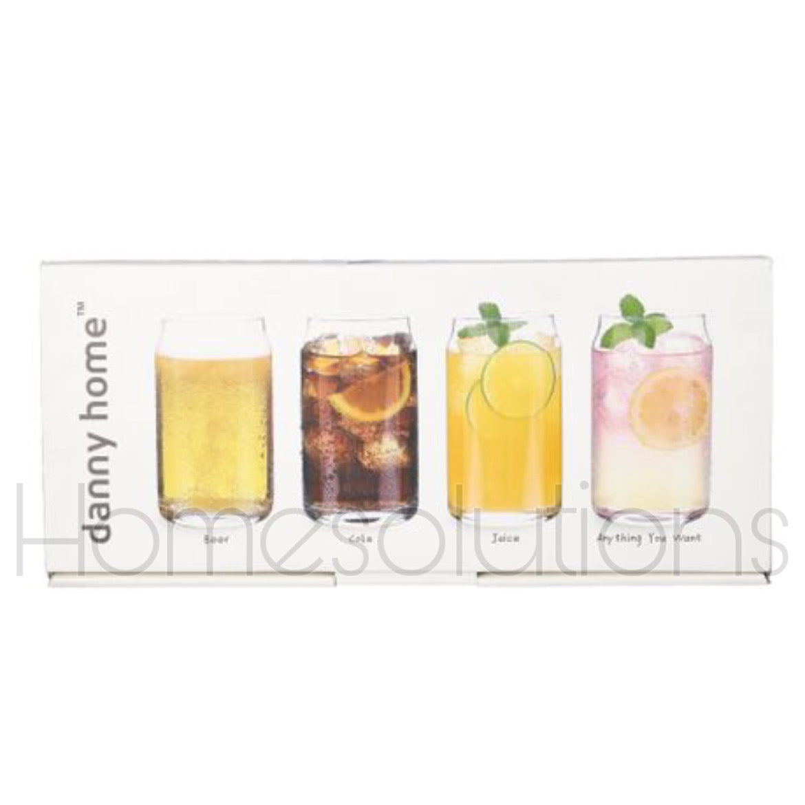 Danny Home Iced Tea Glass Set of 4 Pieces