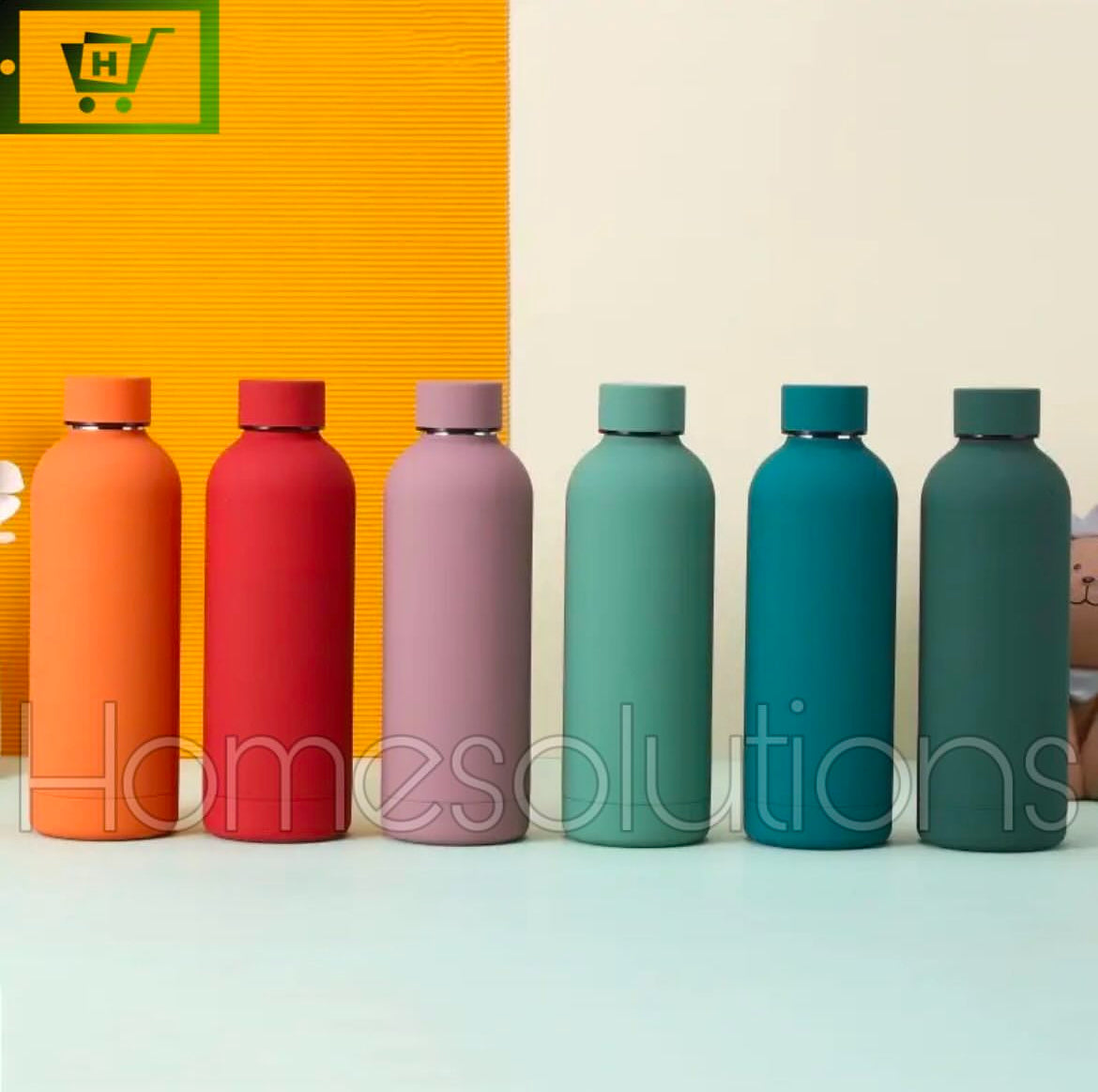 Stainless Steel Solid Color Matt Water Bottle