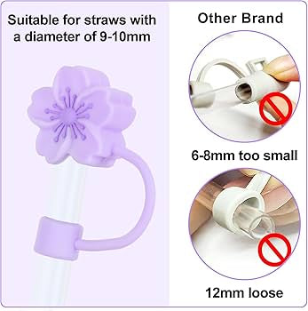 Flower Shape Silicone Straw Stopper