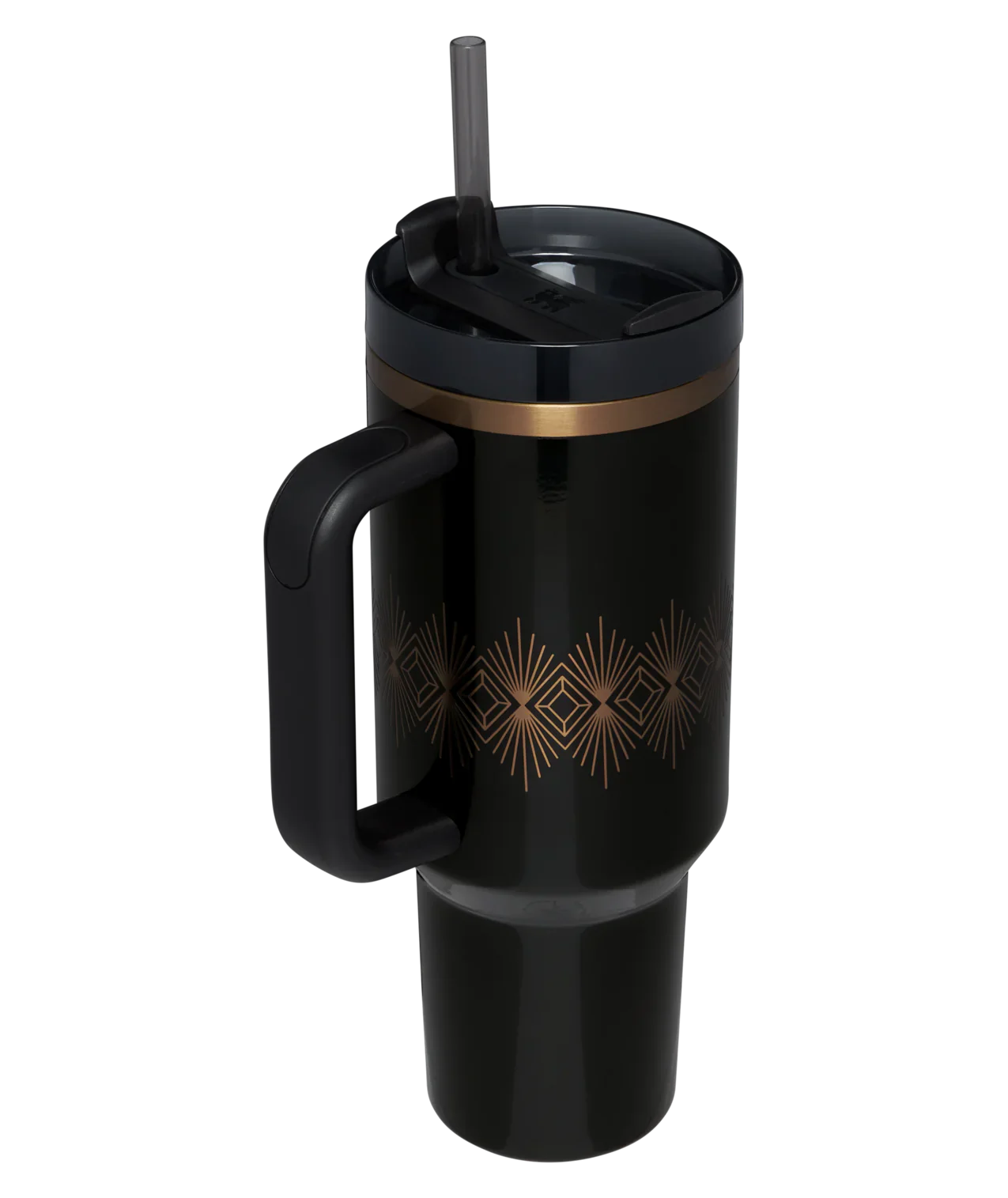 Deco Collection Quencher H2.0 FlowState™ Tumbler | 40 OZ - Black Gloss Deco