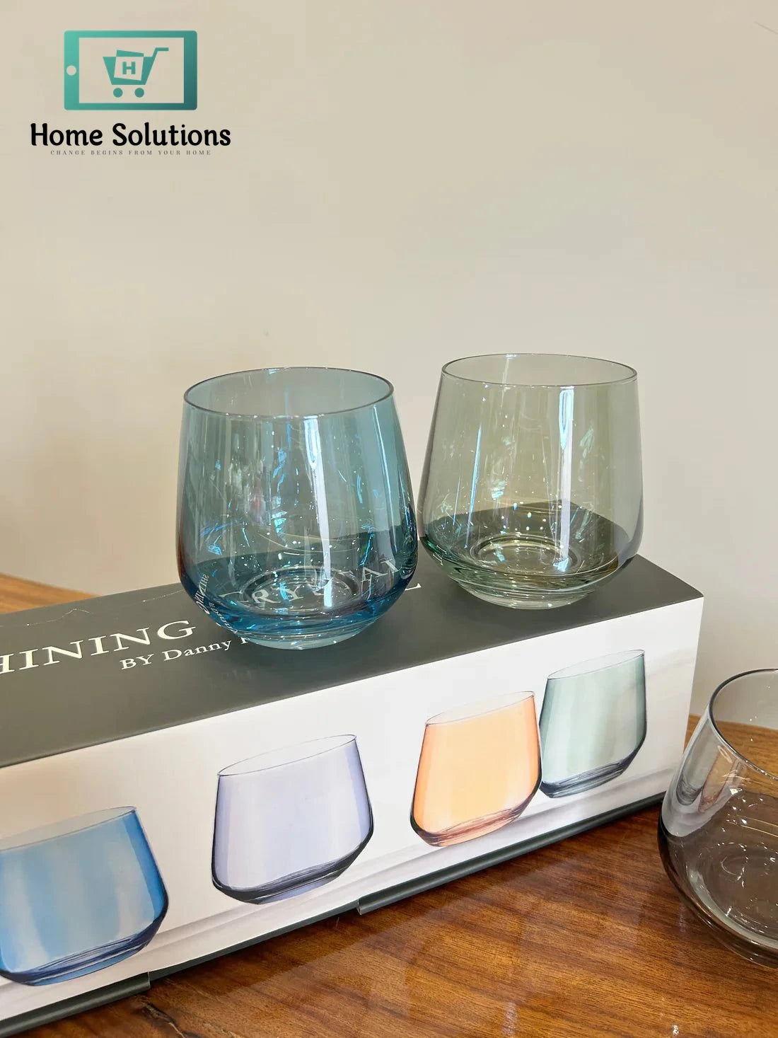 Danny Home Prestige Multicolour Glass Set 4Pcs (360ml)