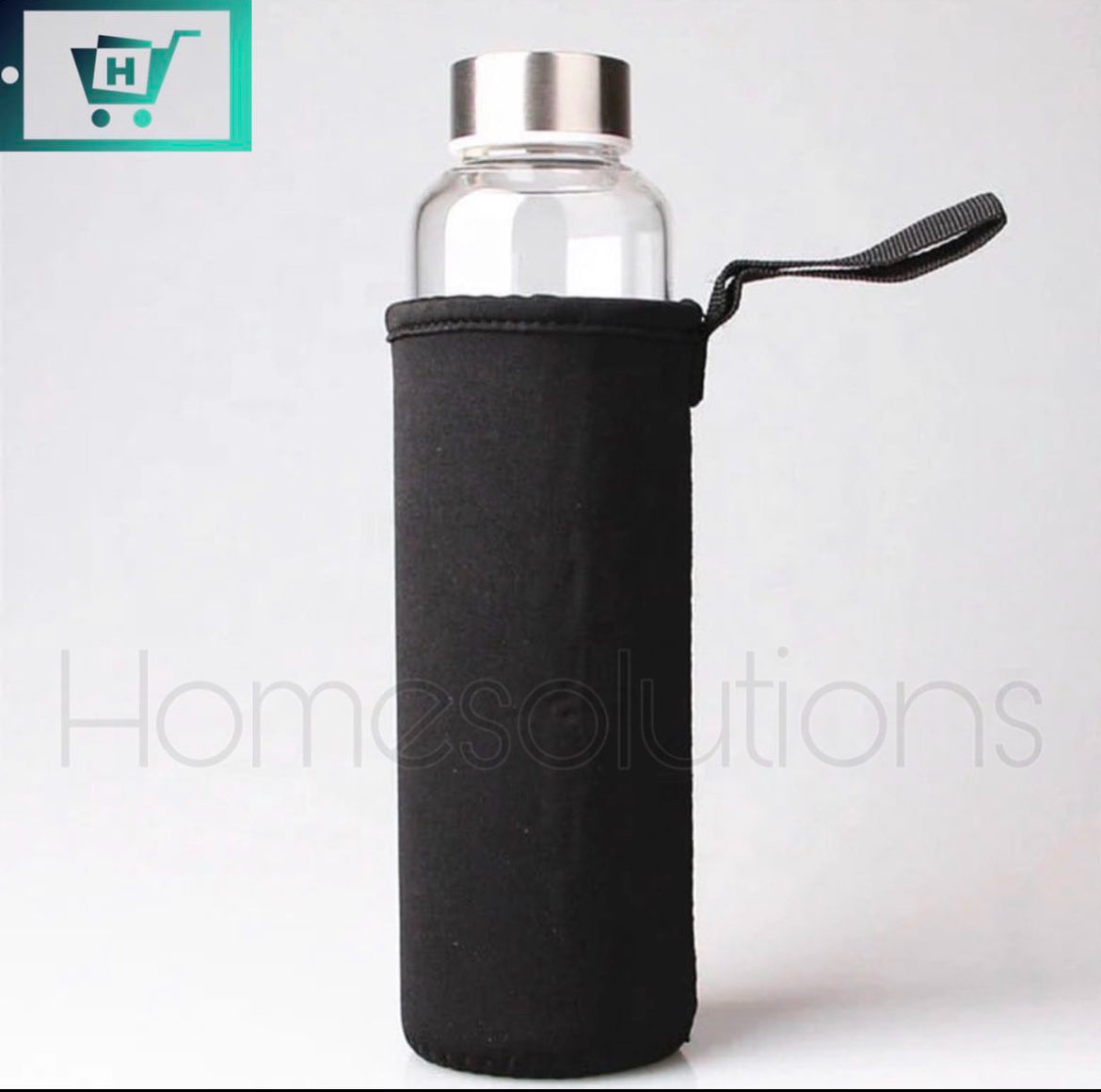 Glass Water Bottle with Pouch