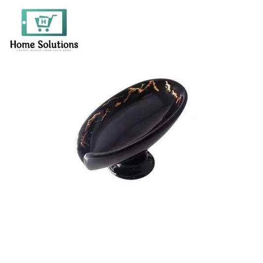 Black Ceramic Soap Dish – Modern Design