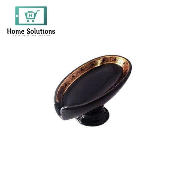 Black Ceramic Soap Dish – Modern Design