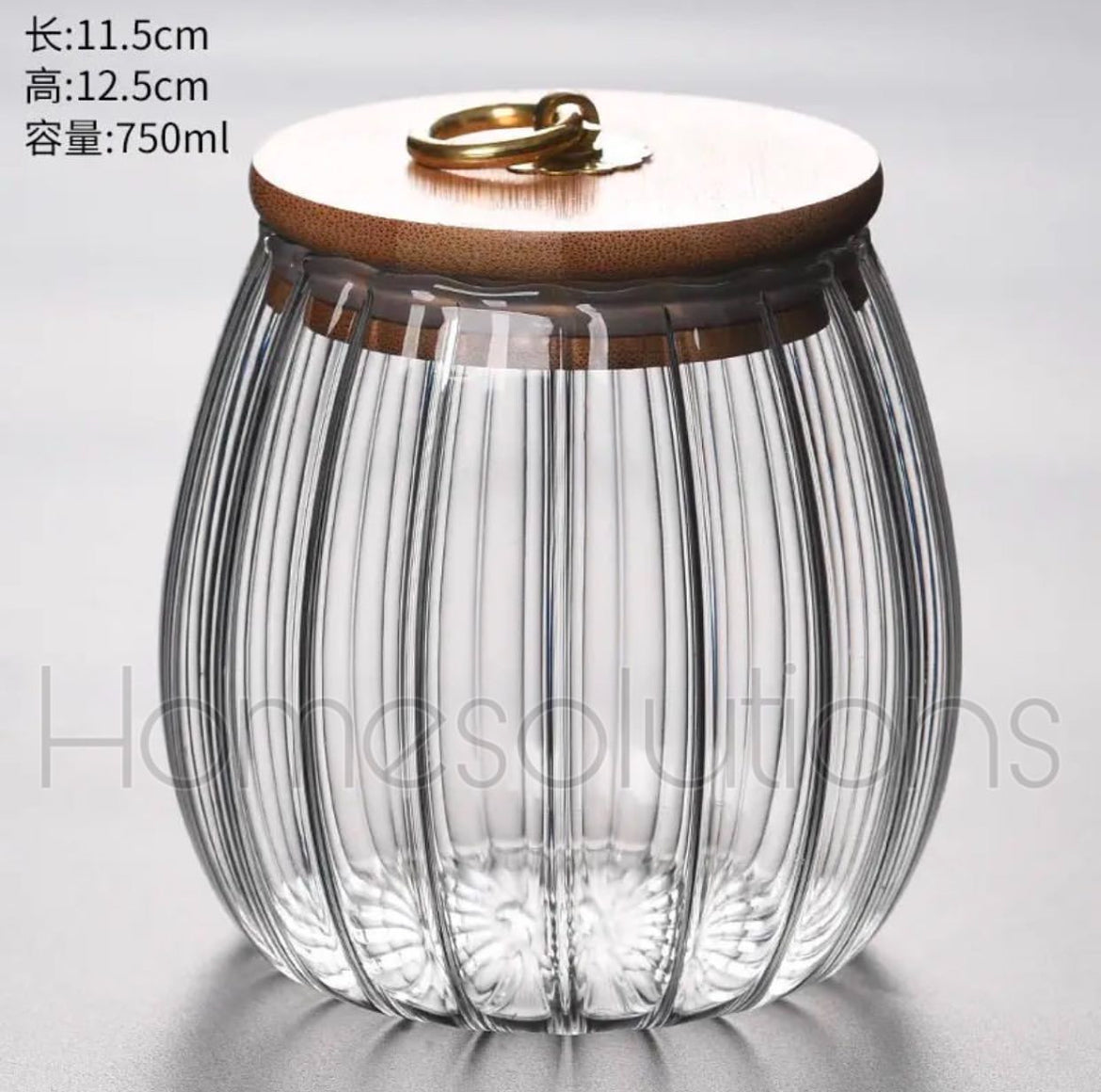 Heritage Glass Jar with Bamboo Lid