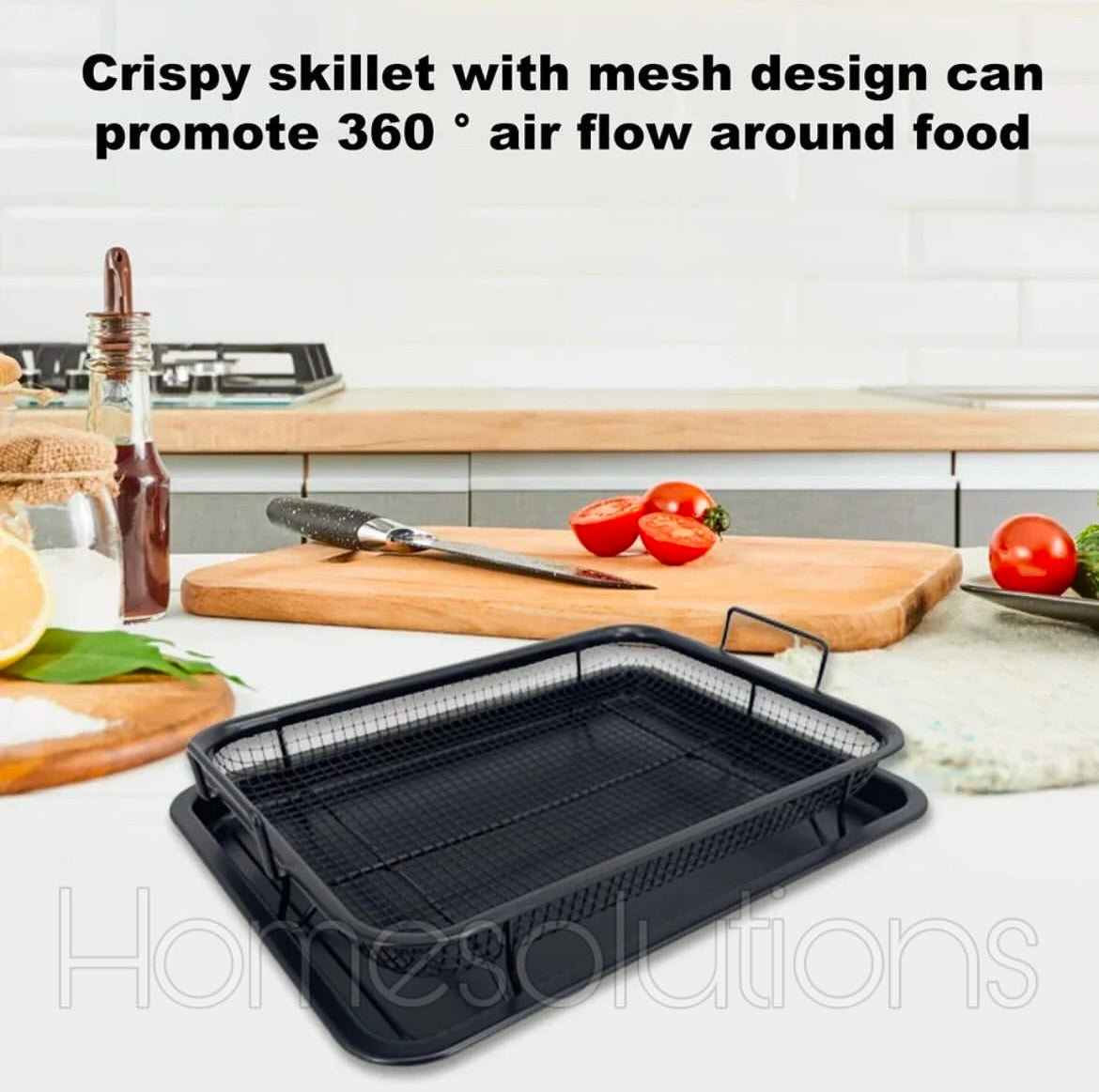 Rectangular Black Crisper Tray