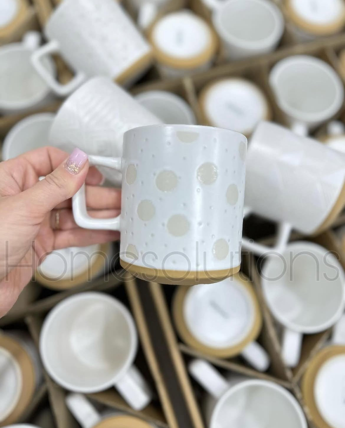 Self Texture Stoneware Mugs