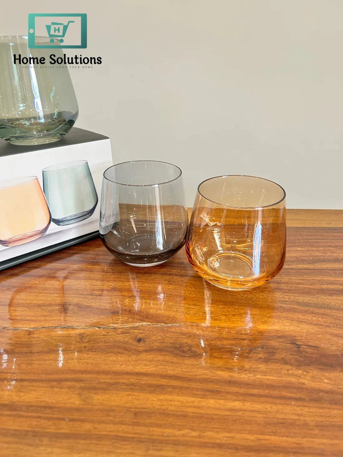 Danny Home Prestige Multicolour Glass Set 4Pcs (360ml)