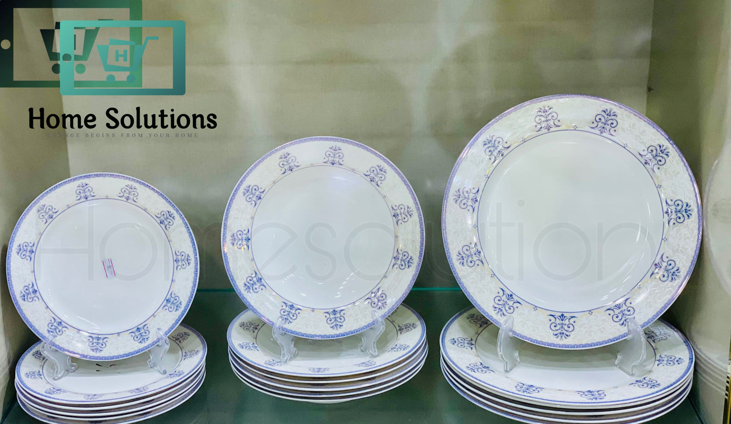 Bonechina Plates Set - 18 Pieces